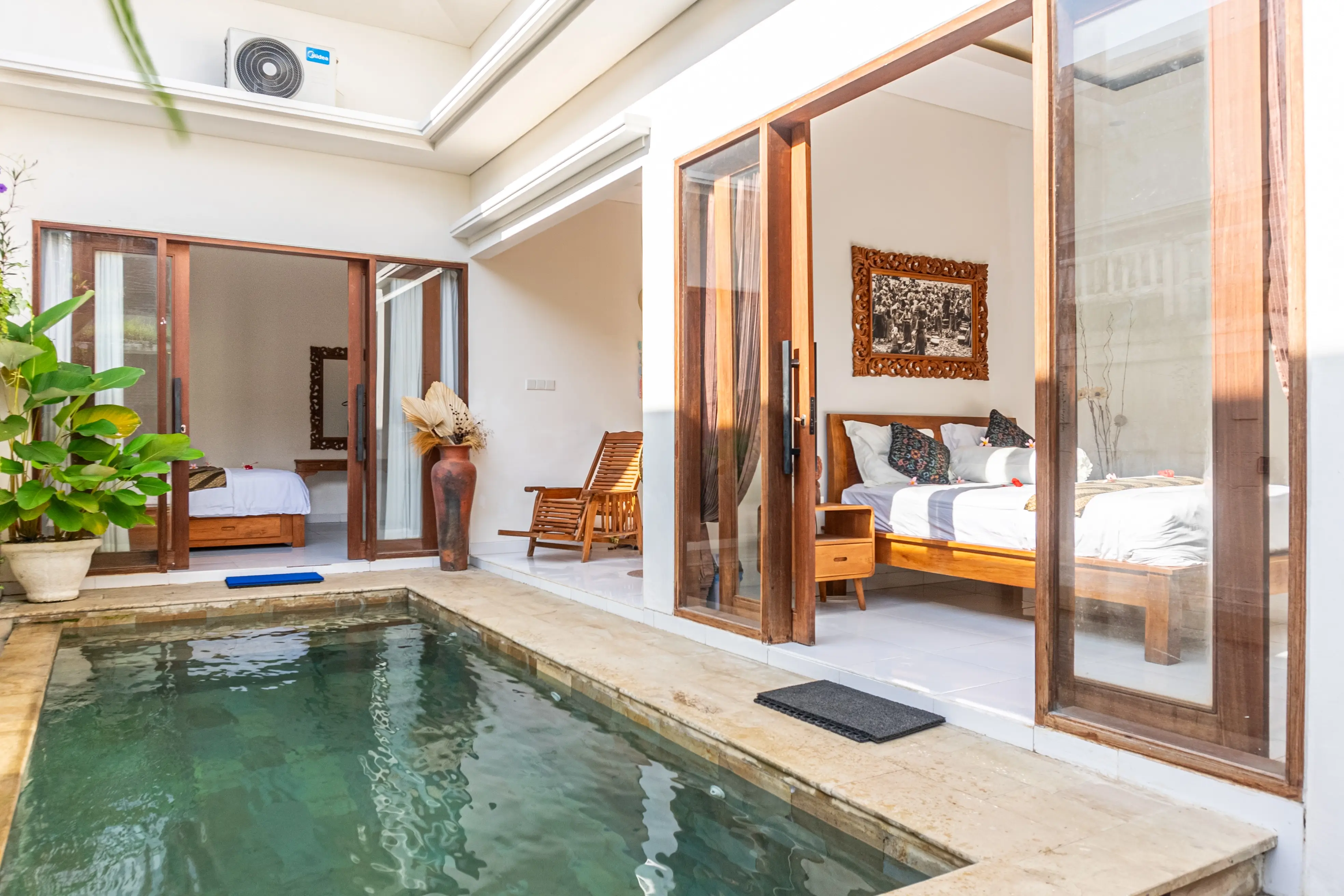 Handcrafted wood carving