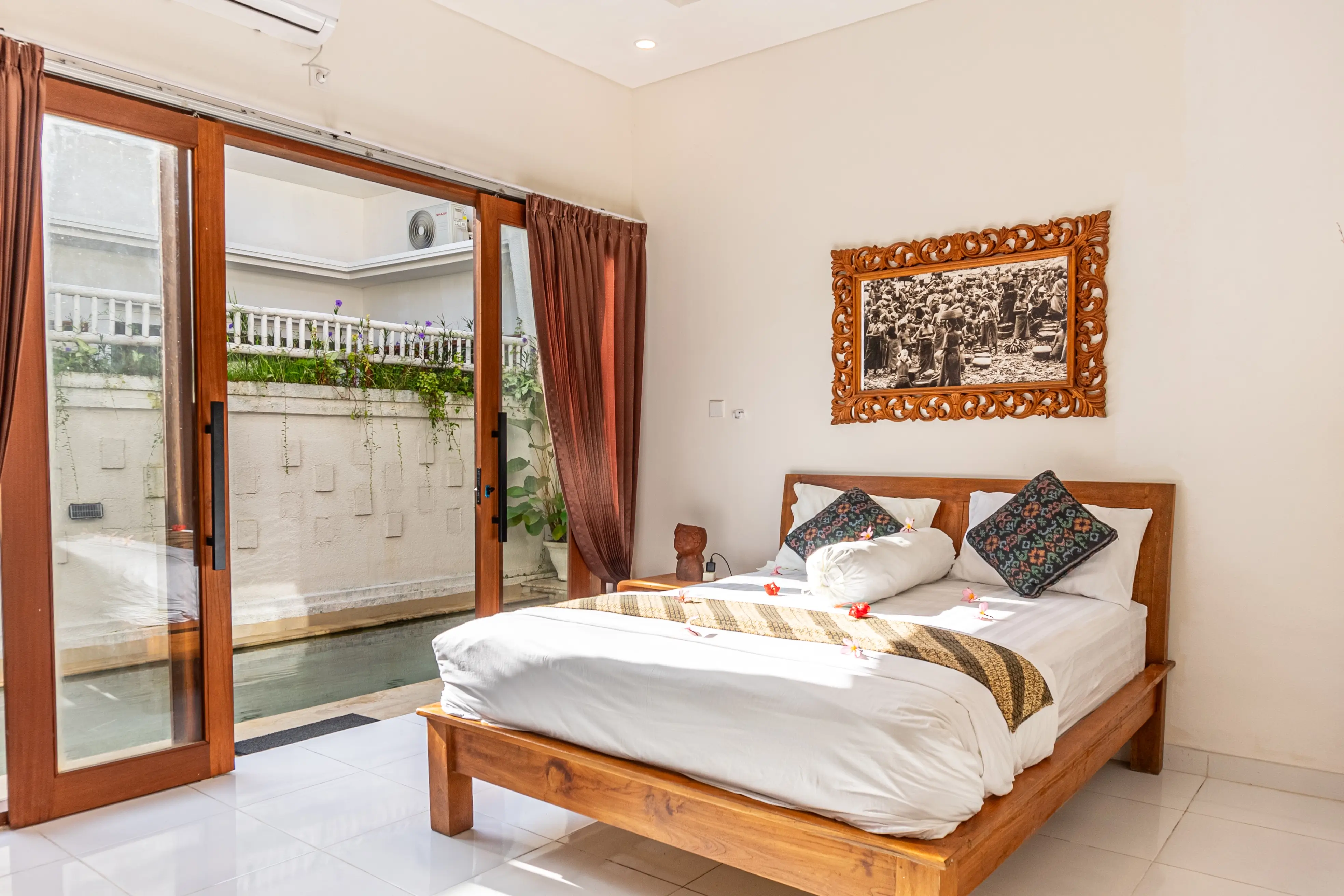 Spa stones and flower